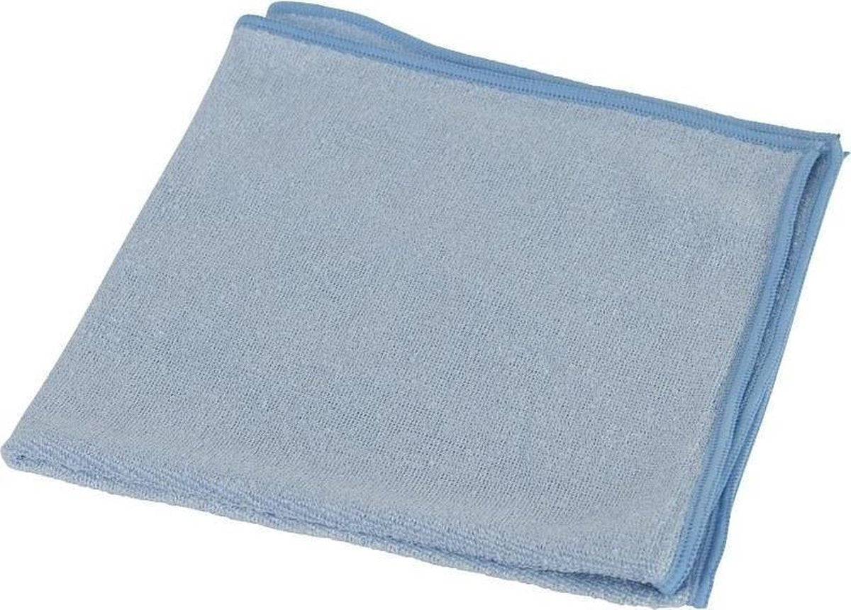 Microvezeldoeken 38x38cm blauw set a 10 stuks