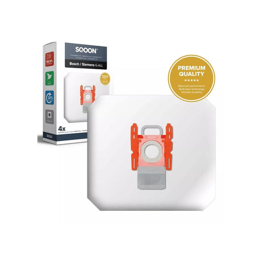 SQOON Stofzuigerzak Bosch / Siemens G-All 3-D Pro doos a 4 stuks
