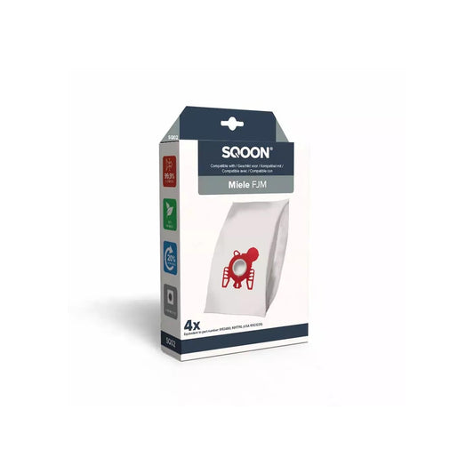 SQOON Stofzuigerzak Miele FJM doos a 4 stuks