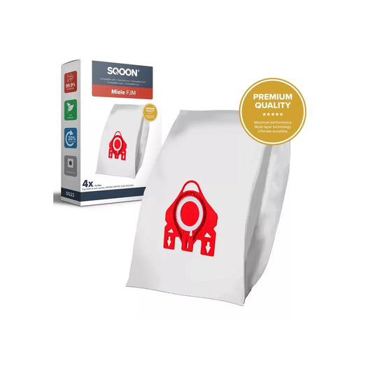 SQOON Stofzuigerzak Miele F/J/M 3-D Pro doos a 4 stuks