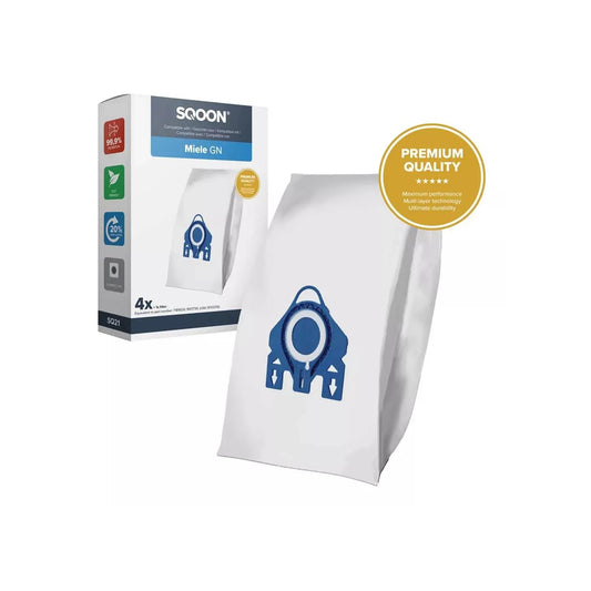 SQOON Stofzuigerzak Miele G/N 3-D Pro doos a 4 stuks