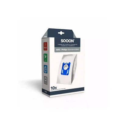 SQOON Stofzuigerzak Philips Standard Bag 3-D doos a 10 stuks