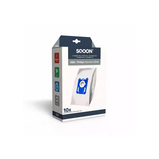SQOON Stofzuigerzak Philips Standard Bag 3-D doos a 10 stuks