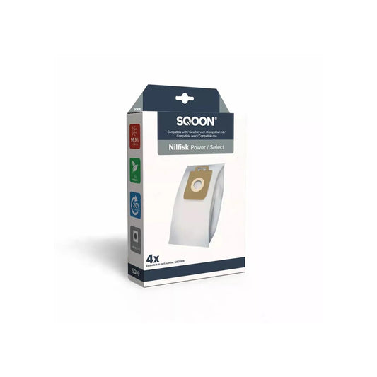 SQOON Stofzuigerzak Nilfisk Power / Select doos a 4 stuks