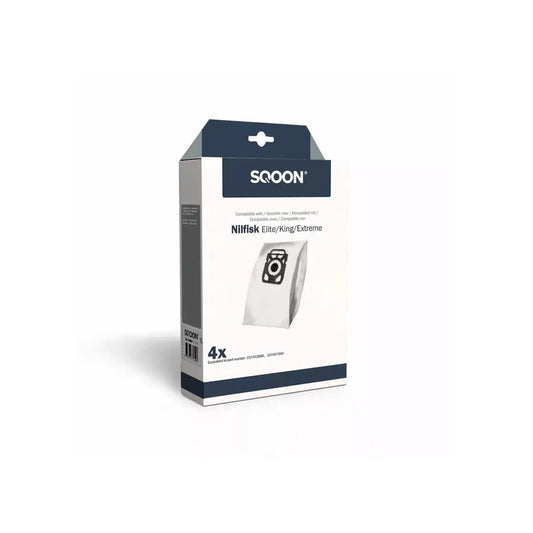 SQOON Stofzuigerzak Nilfisk Elite/King/Extreme 3-D doos a 4 stuks