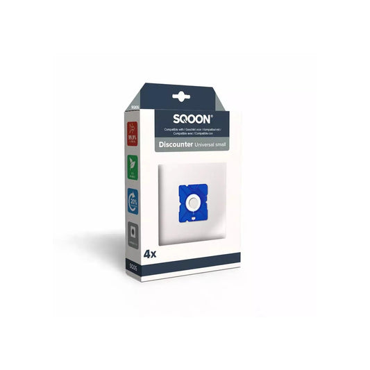 SQOON Stofzuigerzak Discounter Small doos a 4 stuks