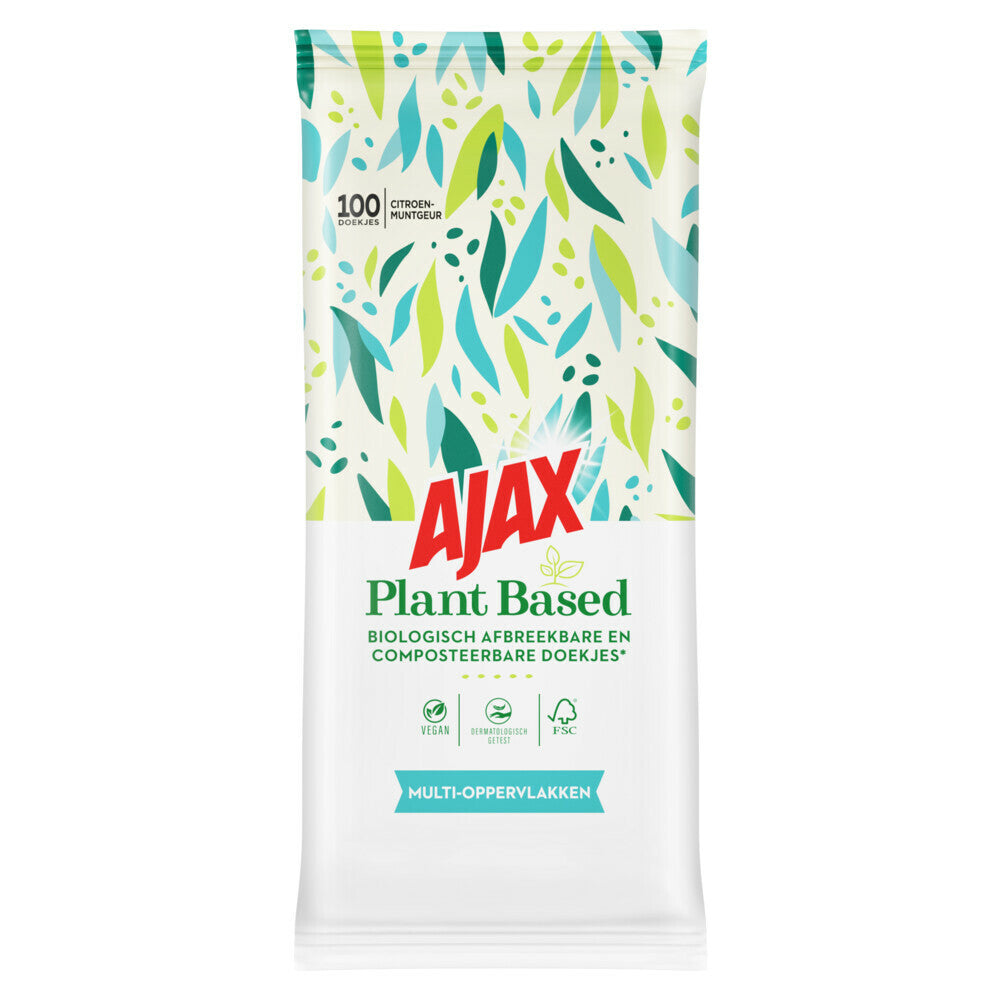 Plant Based Reinigingsdoekjes 100st. Multi Oppervlakken