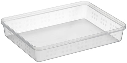 Square kantoor opbergbak A4 transparant 34,5x25x6,2 cm