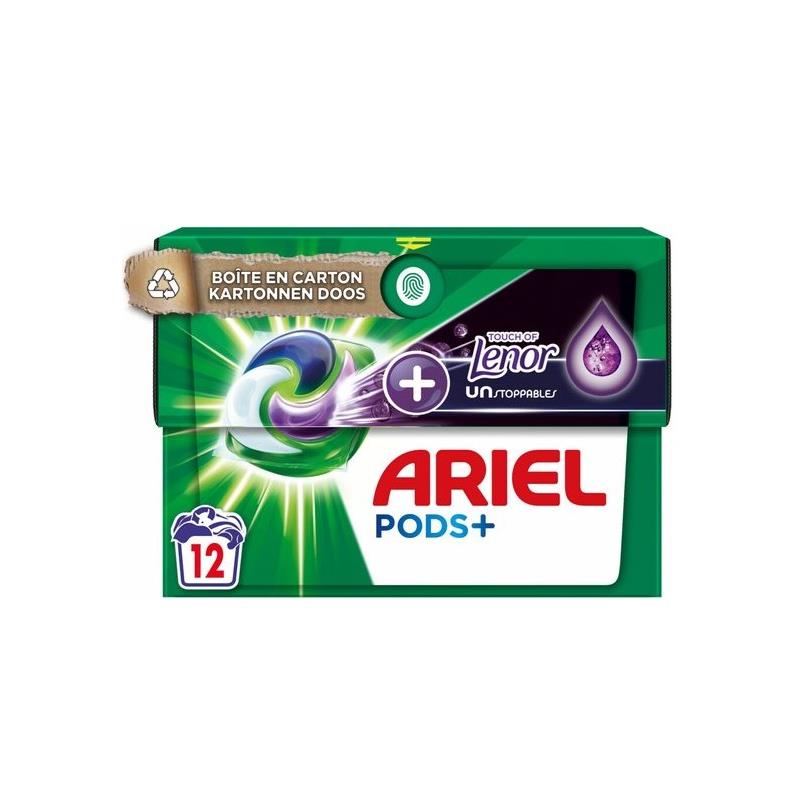 Pods Touch of Lenor wasmiddelcapsules in kartonnen box a 12 stuks