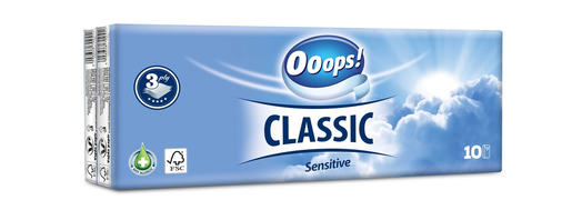 Ooops! Tissues classic sensitive 10x10pcs