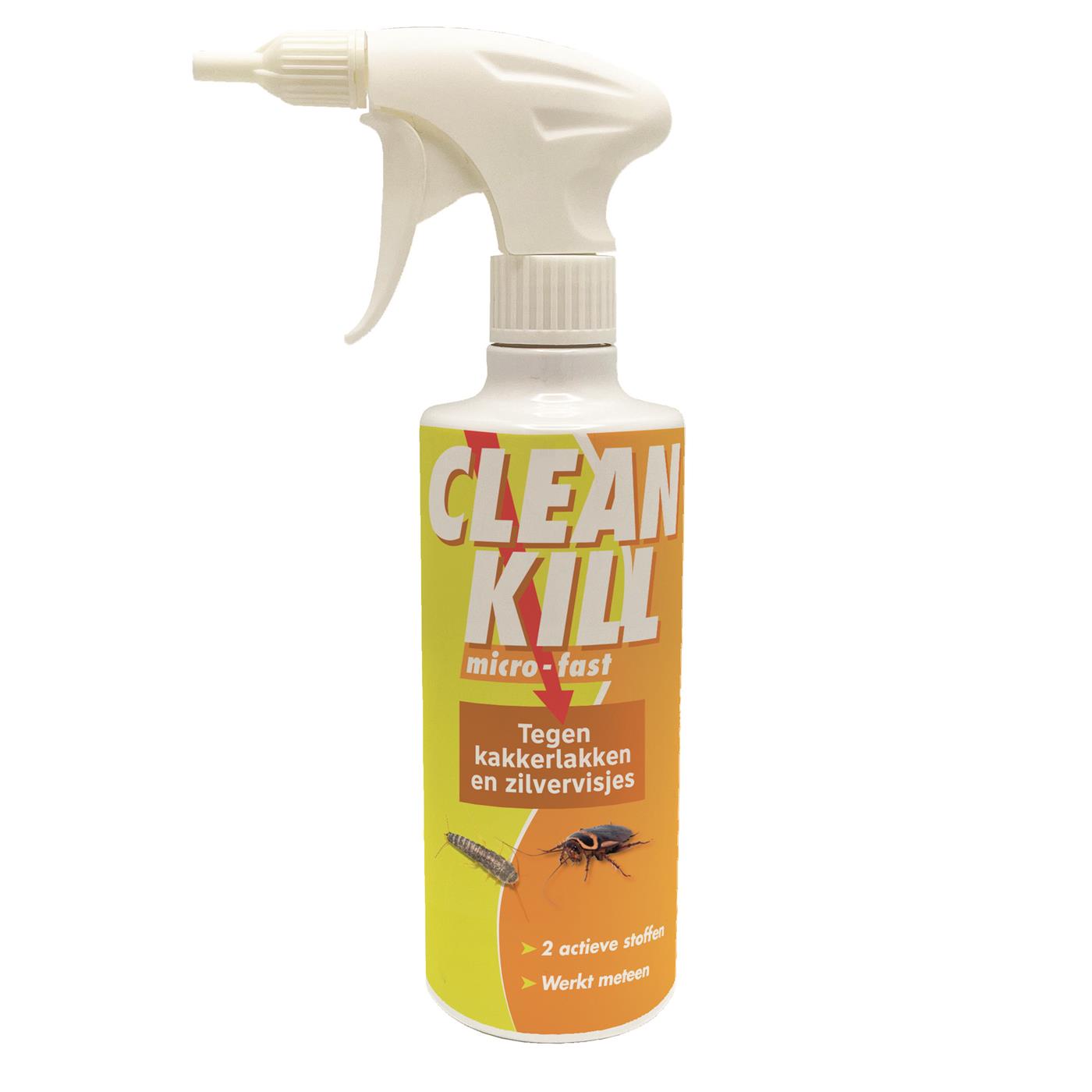 Clean Kill Micro-Fast tegen kakkerlakken en zilvervisjes 500ml