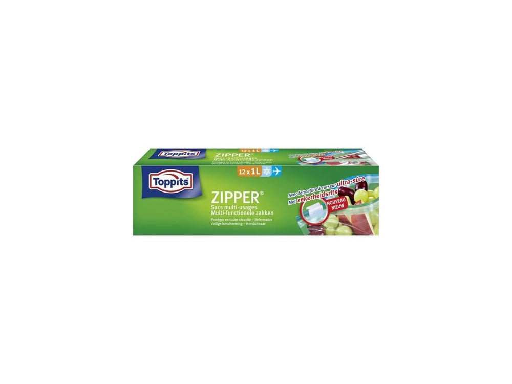 Zipper Multi-fuctionele zakken 1 liter,  doos a 12 zakken