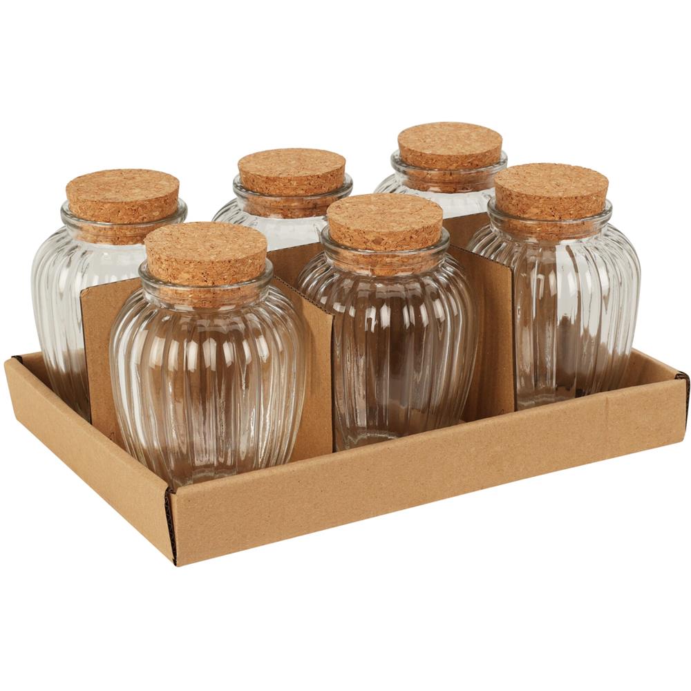 Voorraadpot glas met kurk deksel 280ml