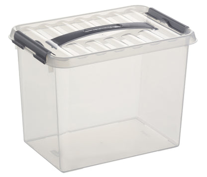 Q-line opbergbox medium 9 liter transparant 30,7x20x22,3cm