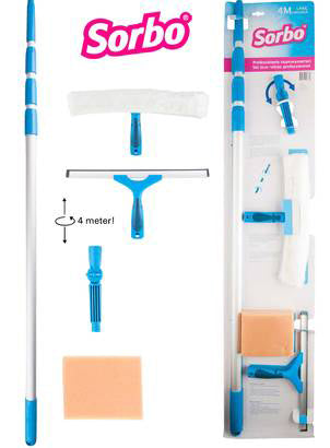 Sorbo Professionele raamwasset incl. telescoopsteel