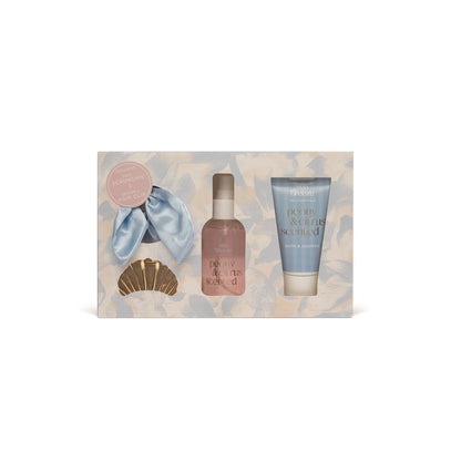 Source Balance Bad Giftset Sea Breeze geschenkset met haar accessoires Bodymist 100mlBad & Douche gel 75ml