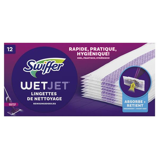WetJet dweilsysteem navulling reinigingdoekjes doos a 12 stuks