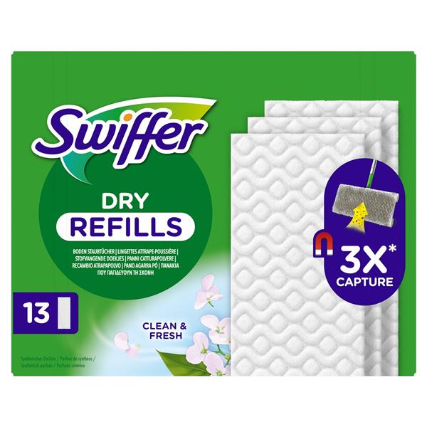 DRY FRESH navulling vloerdoekjes doos a 13 stuks