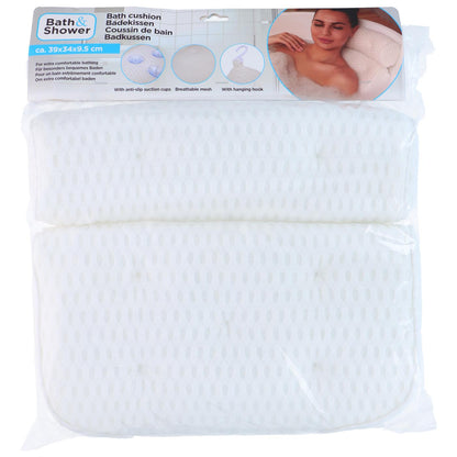 Bad kussen 39x34x9,5cm, met anti-slip, ademend stof en ophanghaak