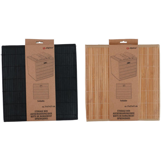 Voorrraaddoos bamboe 31x31x31cm