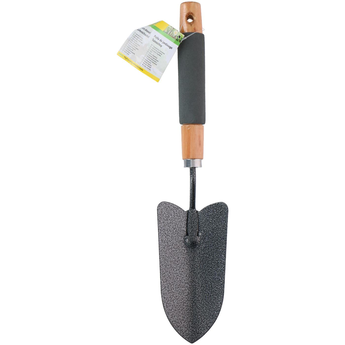 Tuinschepje metaal/hout 34cm met softgrip