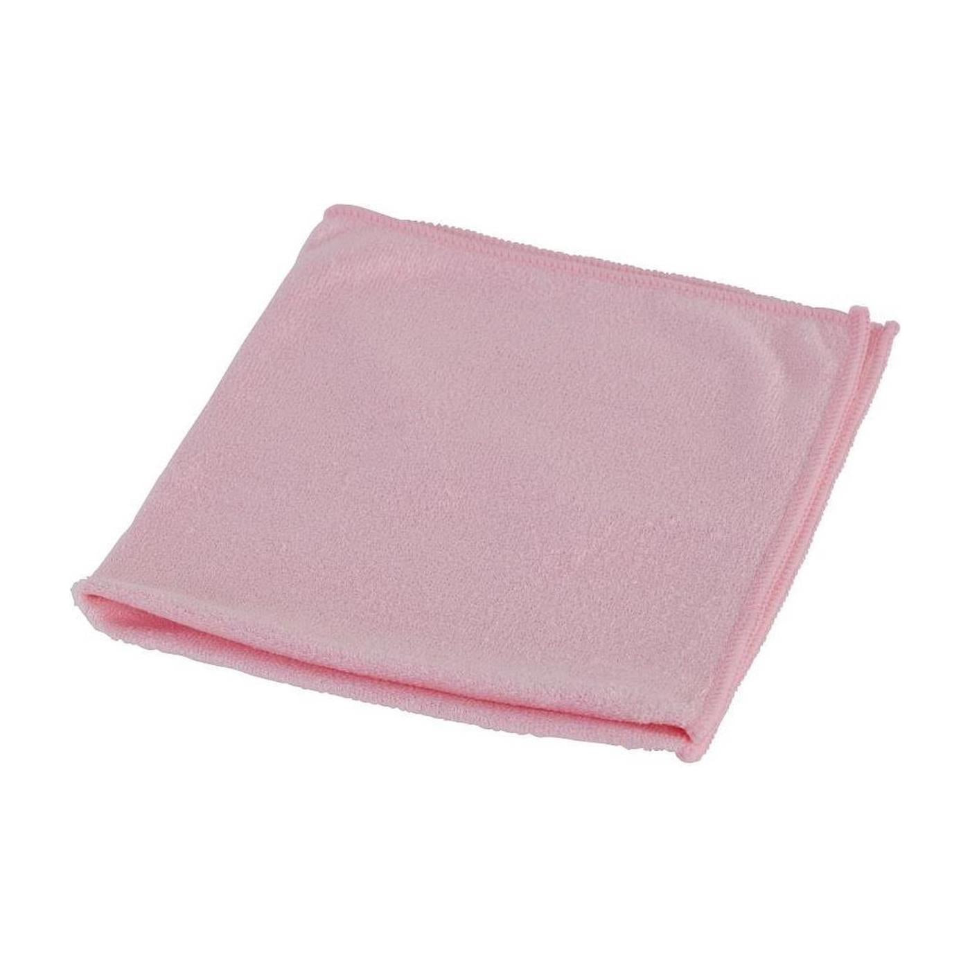 Microvezeldoeken 38x38cm roze 240 grams geel set a 10 stuks