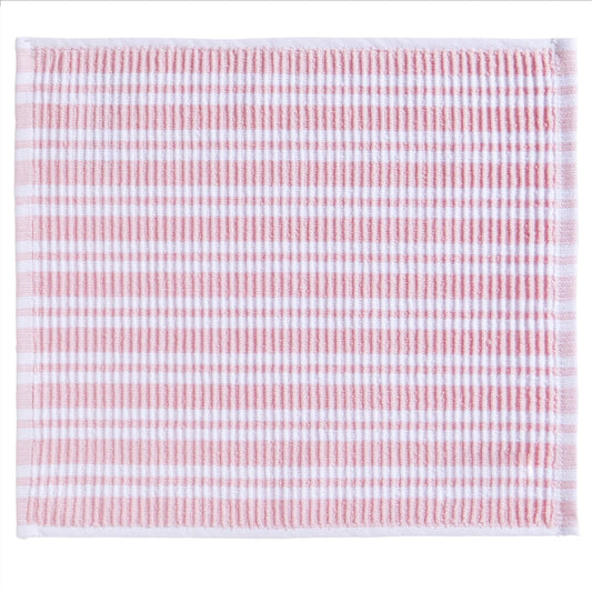Vaatdoek Stripe pastel roze 30x30cm pak a 4 stuks