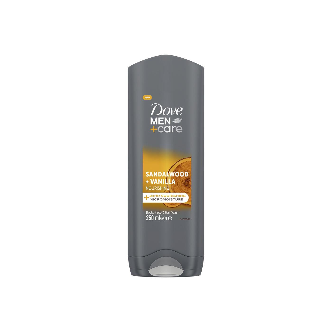 Dove Shower Gel 250ml Men+Care Sandalwood Vanilla