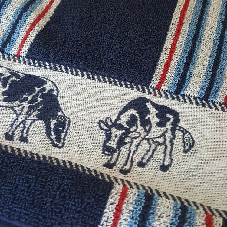 Keukendoek Friesian blue 50x55cm 6 stuks