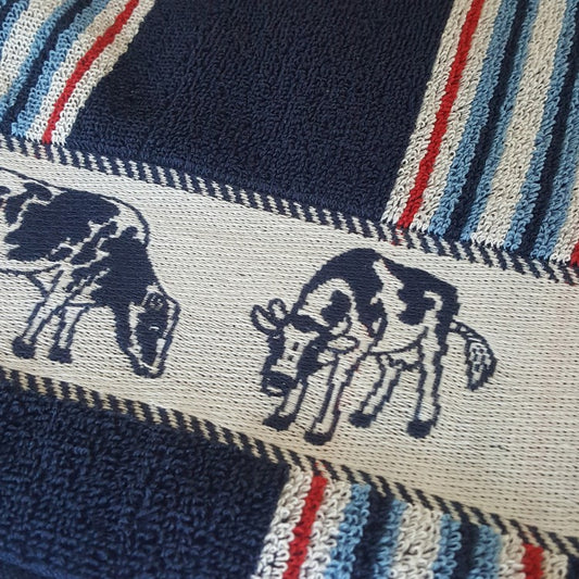 Keukendoek Friesian blue 50x55cm 6 stuks