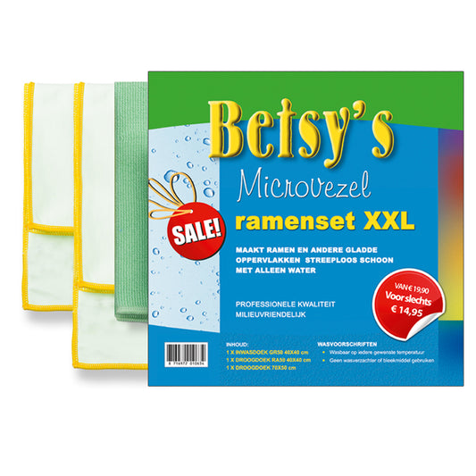 Microvezel 3-delige ramenset XXL groen