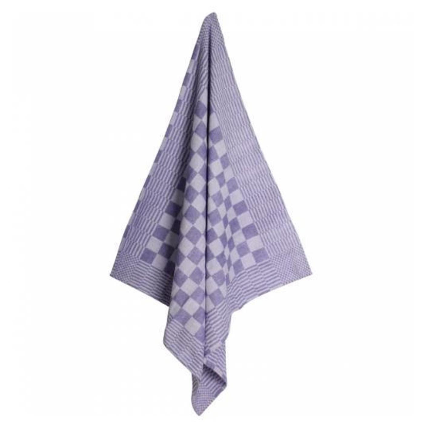 Koksdoek blauw grote ruit 70x70cm Pak a 12