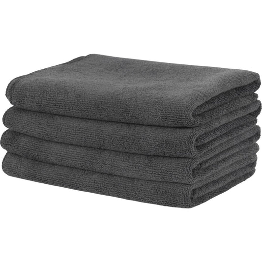 Microvezel doek zwart 40x40cm Pak a 12